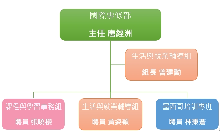 組織架構 Cơ cấu tổ chức | 國際專修部